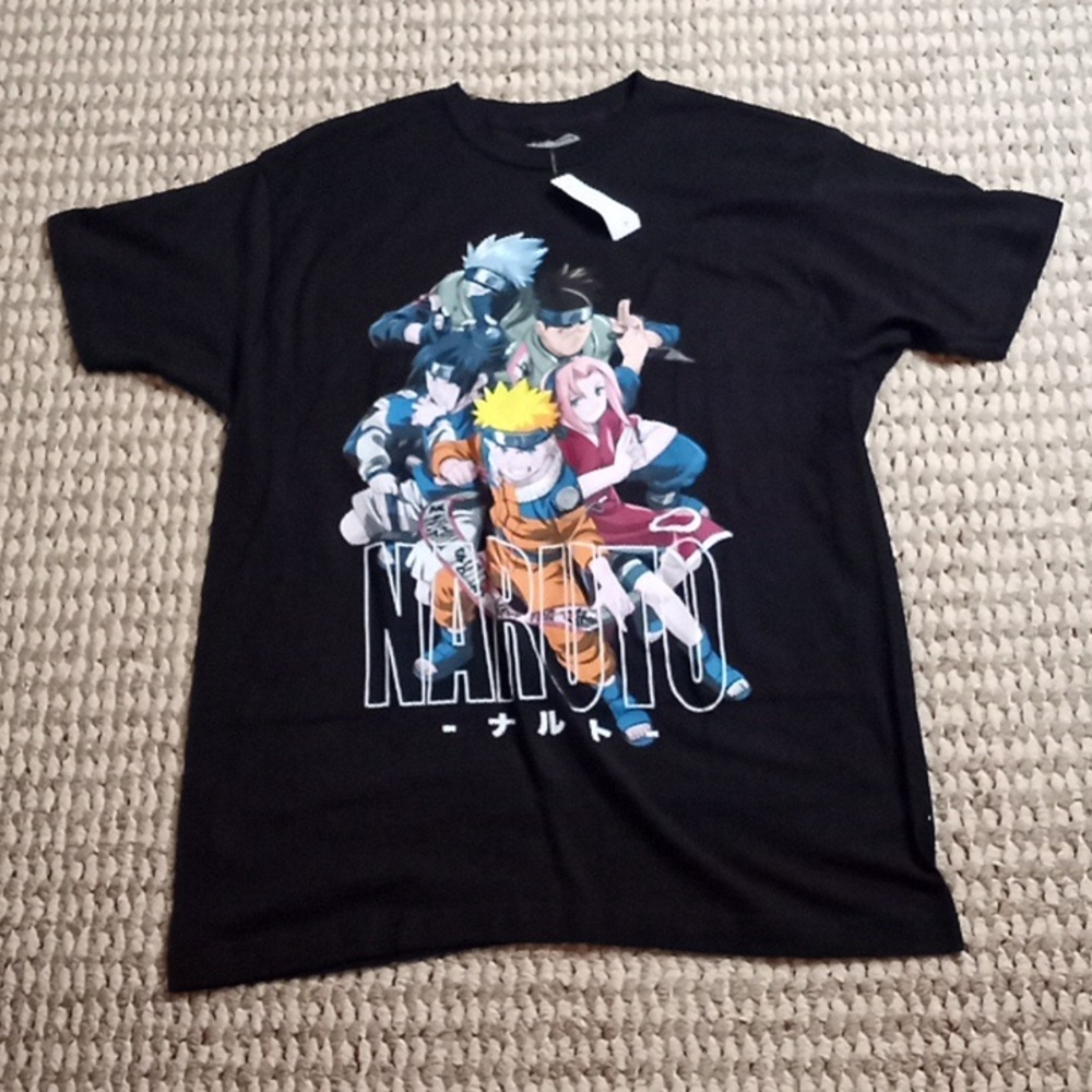 Naruto Shirt Anime Large 42 / 44 VIZ Media Masashi Kishimoto Shirt Top